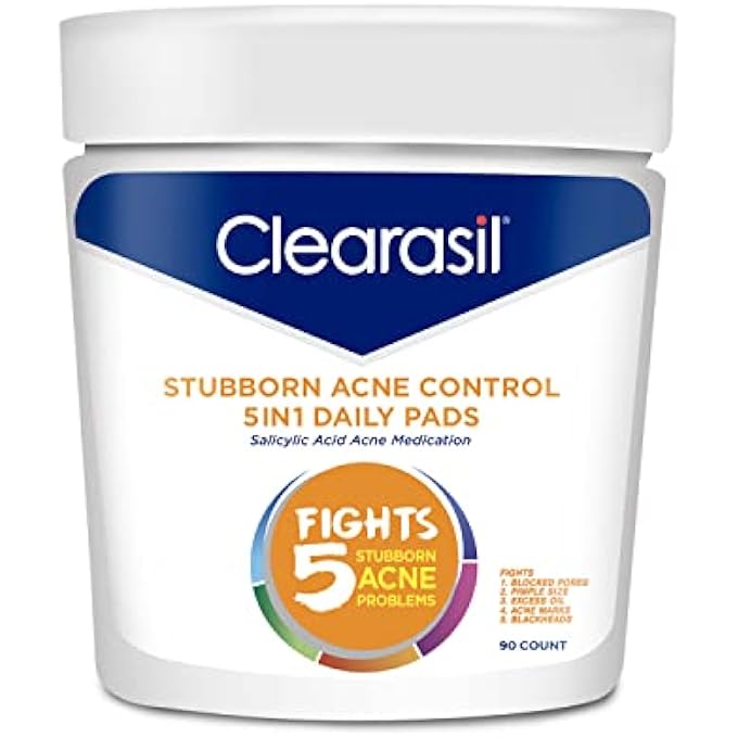 Clearasil ULTRA 5IN1 FACIAL CLEANSING PADS, 90 COUNT - Image 1